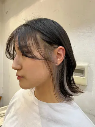 ミディアム 山梨 慶斗のヘアスタイル