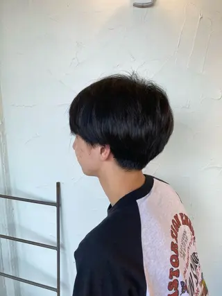 ショート カラー メンズ 靏 美咲のヘアスタイル