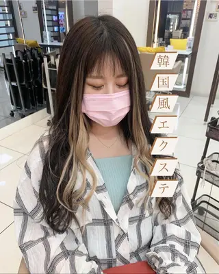 カラー 羽エクステ🩷 🤍まき🤍のマツエク・マツパデザイン