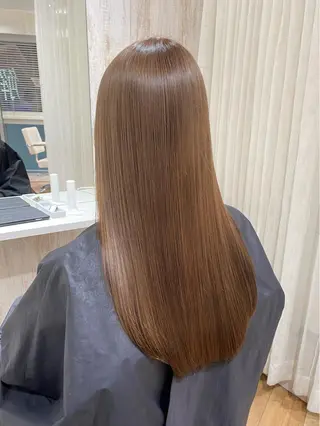 セミロング 🌙HIZUKI🌙 ハイトーン 艶髪のヘアスタイル