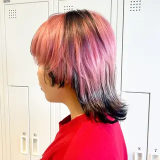 ミディアム カラー 🤡暖色レイヤー 🤡みさきのヘアスタイル