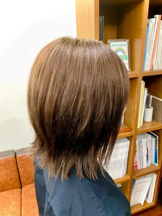 ミディアム カラー 似合わせレイヤー/ ニュアンスパーマ高倉のヘアスタイル