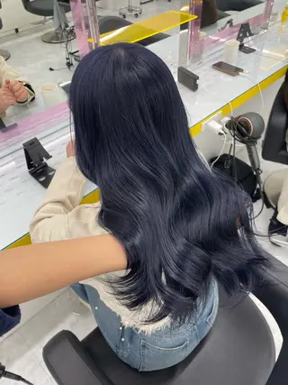 ロング カラー 🦋色落ち綺麗カラー メンズYUZU🦋‪のヘアスタイル