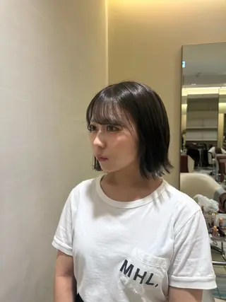 カラー ブラウン艶カラー / mizuki🎀のヘアスタイル