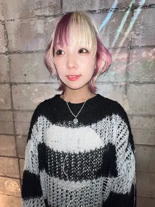 ミディアム カラー 圧倒的デザイン力 店長🎨RENAのヘアスタイル