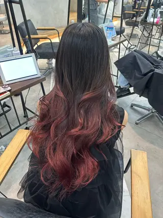 ロング 韓国ヘアメンズ・レデ ィース特化ミクのヘアスタイル