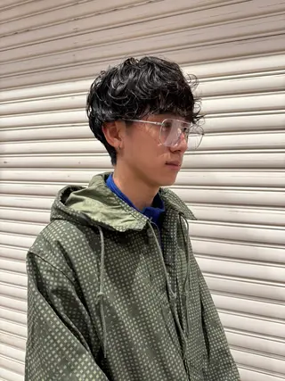 パーマ メンズ shiomi H辻田 杏梨のヘアスタイル