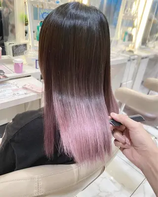 セミロング 髪質改善/縮毛矯正 /カラー/篠塚菜々子のヘアスタイル