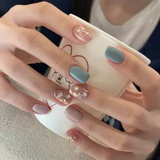 ネイル By moonネイル 🌷ワンホン/韓国風のネイルデザイン