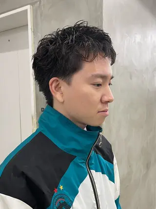 メンズ メンズカット パーマ[佐橋]のヘアスタイル