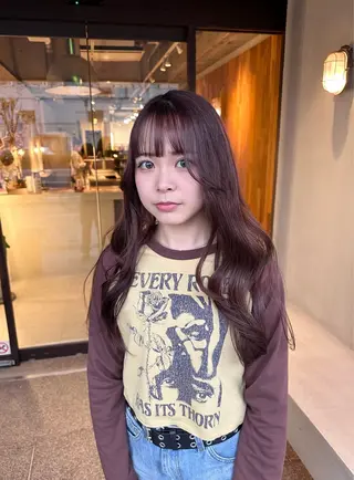 ロング カラー ピンクカラー/ mana🎀のヘアスタイル