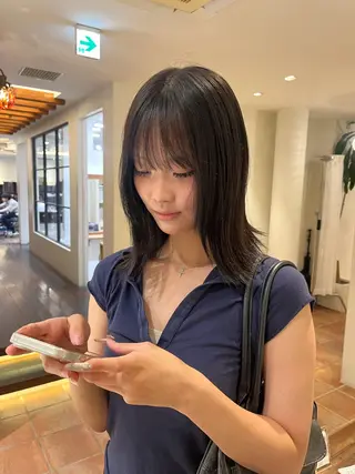 ミディアム るな/暖色、 ベージュカラー🎀のヘアスタイル