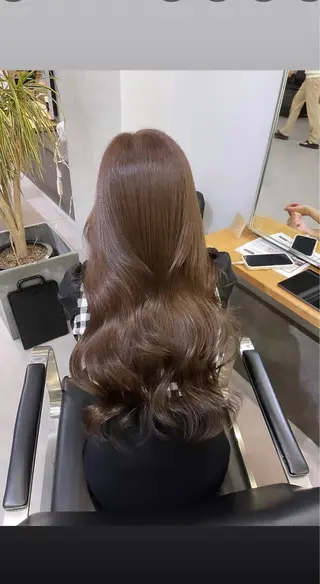 ミディアム カラー 西村あきや トレンド韓国ヘアのヘアスタイル
