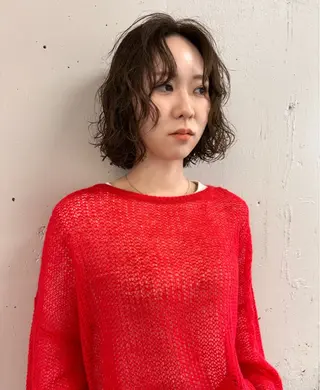 ショート カラー パーマ ボブとパーマの達人 /美容室難民の方是非のヘアスタイル