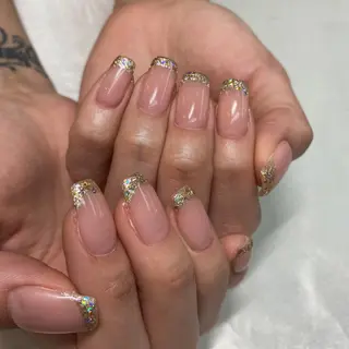 ミディアム カラー パーマ ヘアアレンジ メンズ キッズ ネイル マツエク・マツパ アイブロウ 今福鶴見ネイル 8(エイト)のネイルデザイン