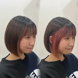 ミディアム カラー 似合わせ/ブリーチ/ 髪質改善/ミクෆ‪のヘアスタイル