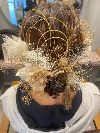 ロング hair make echo滿木あい花のヘアスタイル