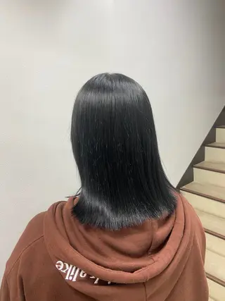 セミロング カラー ヘアアレンジ Over hair_ misakiのヘアスタイル