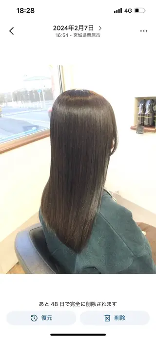 カラー 千葉 かえでのヘアスタイル