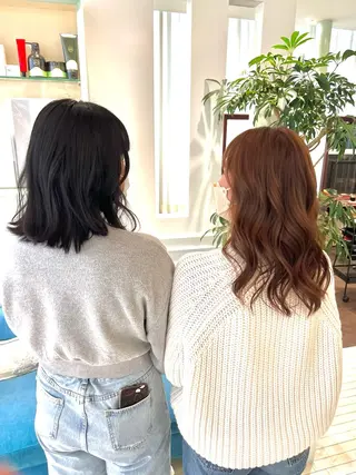 セミロング カラー ヘアアレンジ 🌈インナーカラー ‘ショウマ’🌈のヘアスタイル