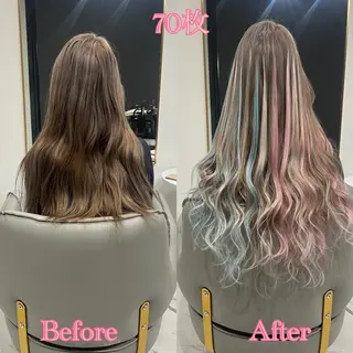 ショート シールエクステ ♡SAORI♡のヘアスタイル