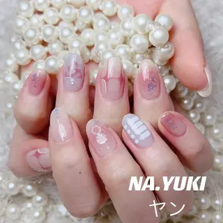 マツエク・マツパ ネイル アイブロウ キッズ メンズ ヘアアレンジ パーマ ミディアム カラー 🎀 moo～ 🎀のネイルデザイン