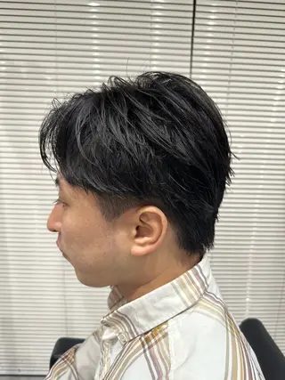 ショート パーマ メンズ ユウ🪄 パーマ指名No1のヘアスタイル