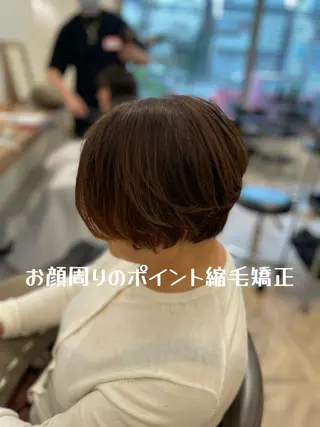 ショート パーマ やまこし 美裕樹のヘアスタイル