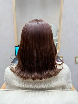 セミロング カラー 越後 遥/ 透明感カラー🪞🤍のヘアスタイル