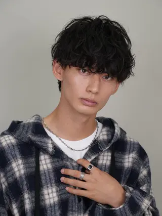 ショート パーマ メンズ 11.12月限定割引 fifth前比嘉💥のヘアスタイル