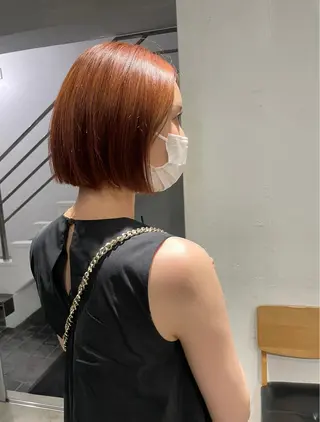 ショート カラー スパイラルパーマ 🌐hina⭐️のヘアスタイル