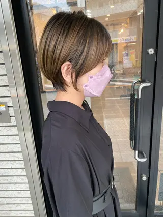 ショート カラー ショート、ボブ シマダマサトのヘアスタイル