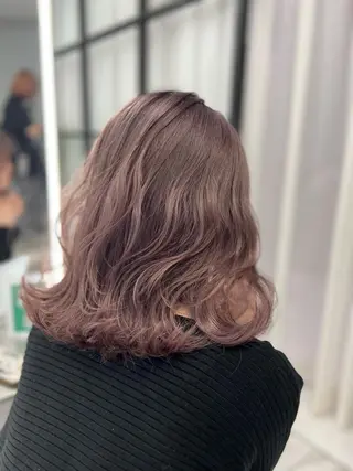 ミディアム カラー 最高級髪質改善🥇 小玉美菜のヘアスタイル