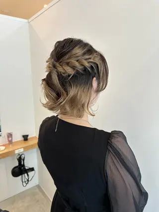 ショート ヘアアレンジ レイヤー/ナチュラル 💐nao.のヘアスタイル