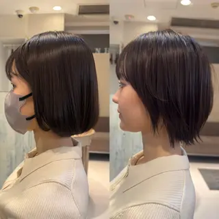 ショート 頭から整える美容師 松田のヘアスタイル