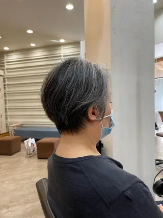 ショート くせ毛カット終着点 カワサキトオル溝の口のヘアスタイル