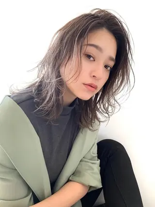 セミロング 竹内 大悟のヘアスタイル