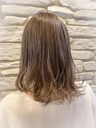 セミロング カラー ヘアアレンジ 溝口 ひなこのマツエク・マツパデザイン