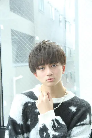 ショート カラー パーマ ヘアアレンジ メンズ 【メンズヘアの匠】 タニ 心斎橋 アメ村のヘアスタイル