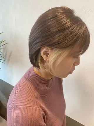 ショート カラー 坂井田 浩樹のヘアスタイル