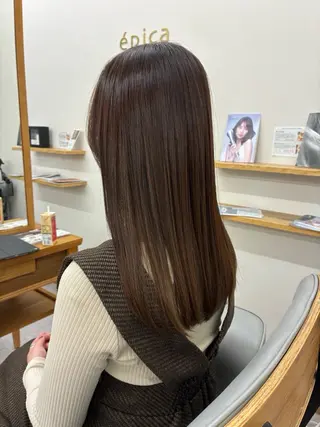 セミロング カラー 櫻井 綸那のヘアスタイル
