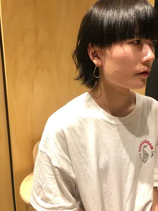 ショート 🌈圧倒的デザイン パーマ　関和希のヘアスタイル