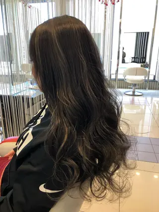 セミロング カラー ヘアアレンジ 大塚 貴之のヘアスタイル
