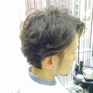 ショート ミディアム カラー パーマ メンズ SUNNY GRACEのヘアスタイル