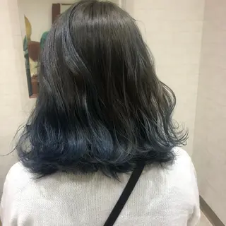 ミディアム カラー 畑山 紗耶佳のヘアスタイル