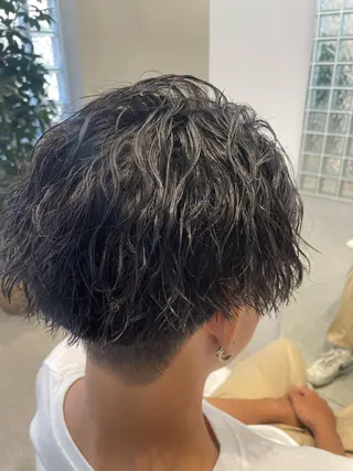 パーマ メンズ 無料ショートモデル 募集中❗️秋山ひらいのヘアスタイル