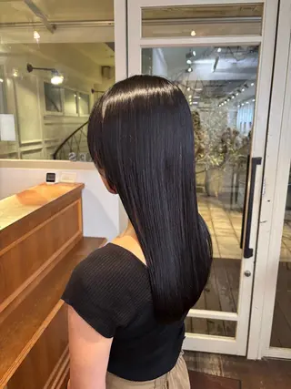 ロング カラー くいた あやなのヘアスタイル