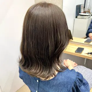 セミロング カラー ✨️今だけ無料✨️ 鶴田みなみのヘアスタイル