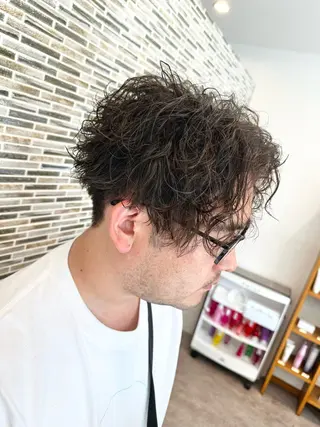 パーマ RICHAIR 長嶺旬佑のヘアスタイル