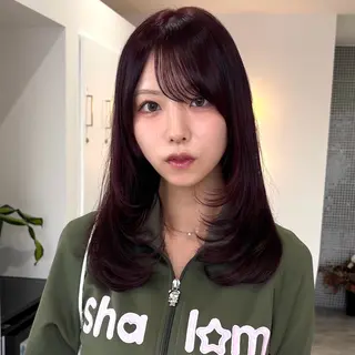 ミディアム 大人可愛い/韓国 レイヤー🎀まおのヘアスタイル